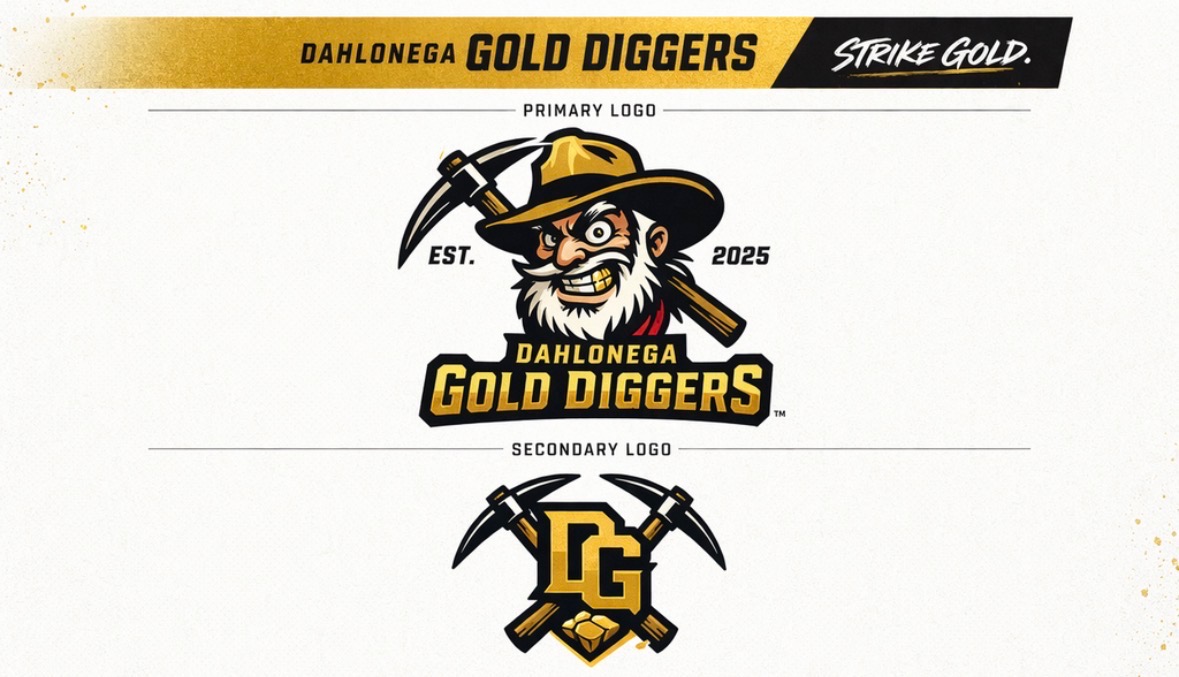 Dahlonega Gold Diggers — Primary and Secondary Logos